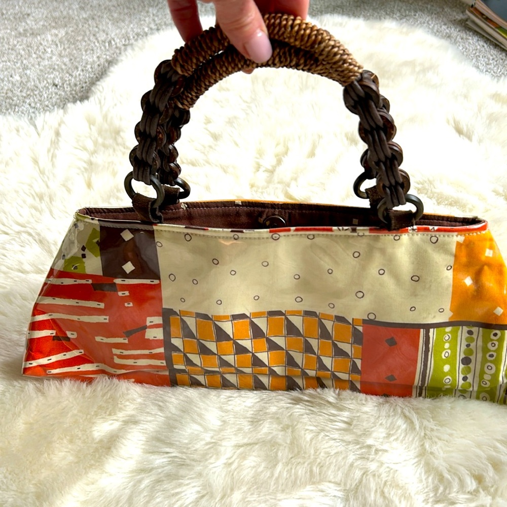 Colorful Patchwork Handbag - image 4